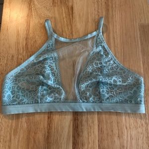 Victoria Secret Lace Bralette Sea Foam Green Size LG